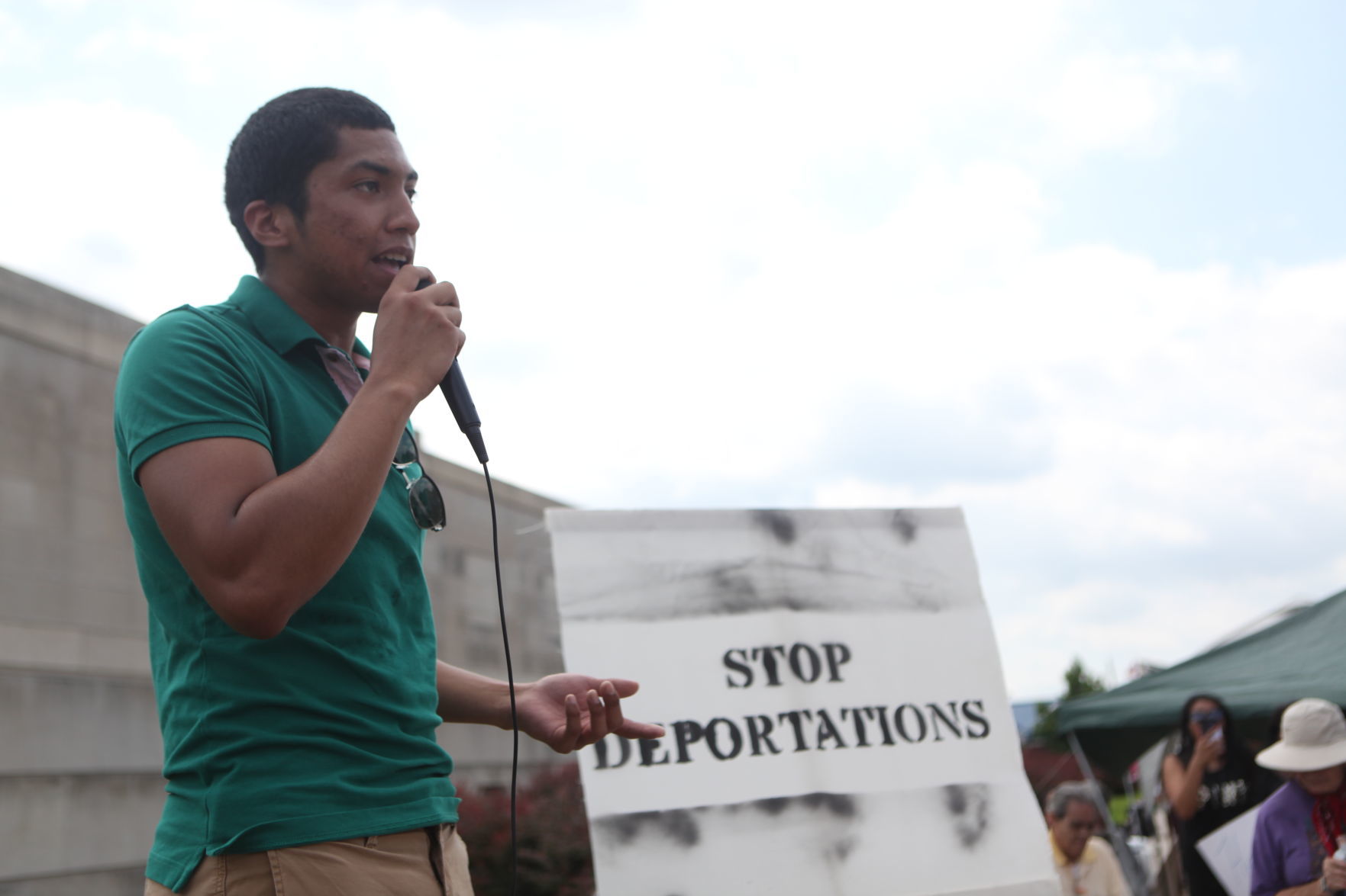 Families, activists protest Trump's immigration policies with Hammond rally